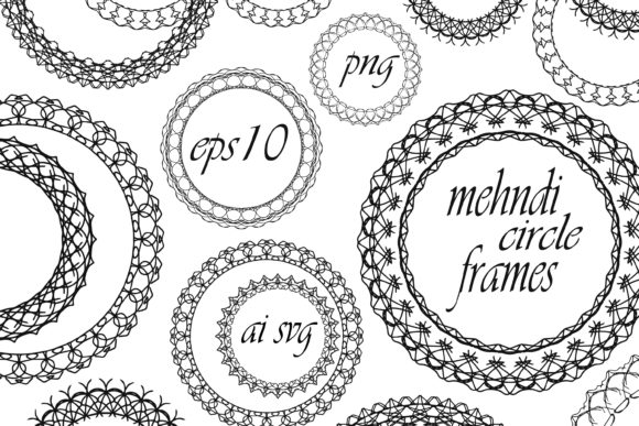 Download Mehndi Circle Frame - Circle Collection