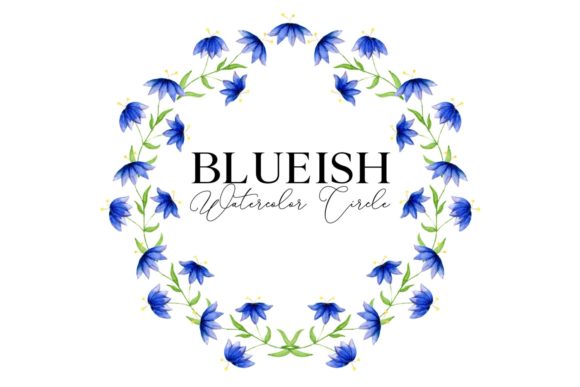 Download Blueish Watercolor Circle Pattern - Circle Collection