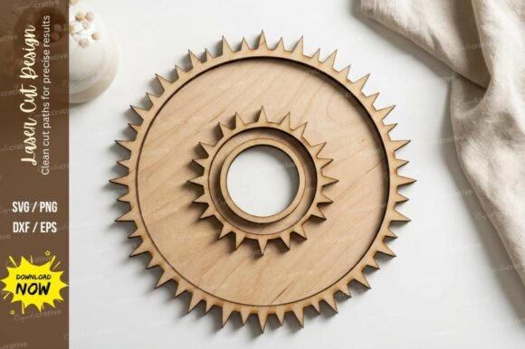 Download Sunburst Circle Laser Cut SVG Laser Cut - Circle Collection