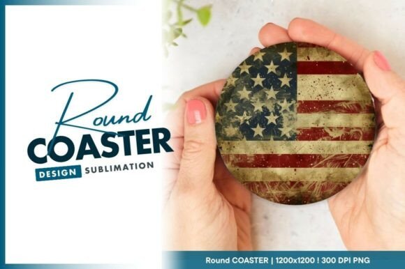 Download Distressed American Flag Circle Design - Circle Collection