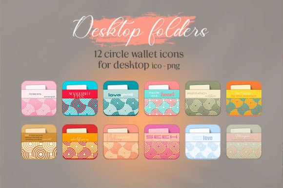 Download 12 Circle Pattern Wallet Icons - Circle Collection