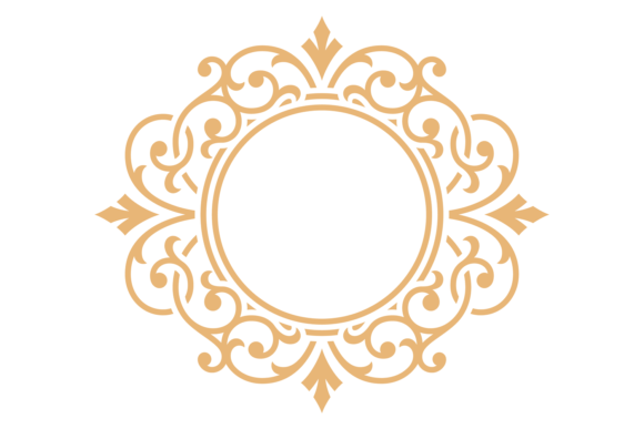 Download Golden Filigree Circle. Decorative Round - Circle Collection