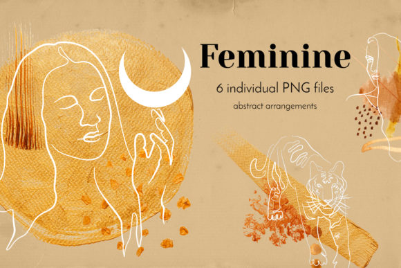 Download Feminine, Single Line Drawings - Line drawings Collection