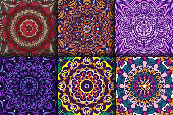 Download Abstract Mandala Digital Papers Set 3 - Premium Resources